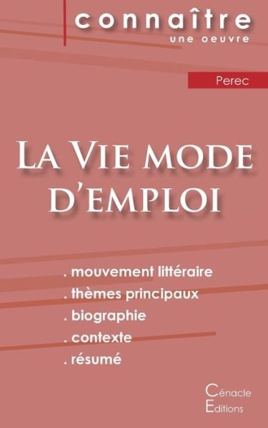 Cover for Georges Perec · Fiche de lecture La Vie mode d'emploi de Perec (analyse litteraire de reference et resume complet) (Paperback Bog) (2022)