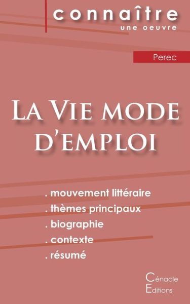 Cover for Georges Perec · Fiche de lecture La Vie mode d'emploi de Perec (analyse litteraire de reference et resume complet) (Paperback Bog) (2022)