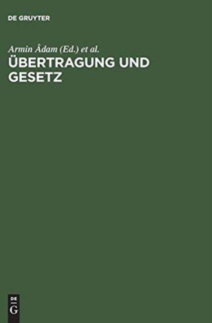 Cover for Vch · Uebertragung Und Gesetz Gruendungsmythen Kriegstheater Und Unterwerfungstechniken (Hardcover Book) (1995)