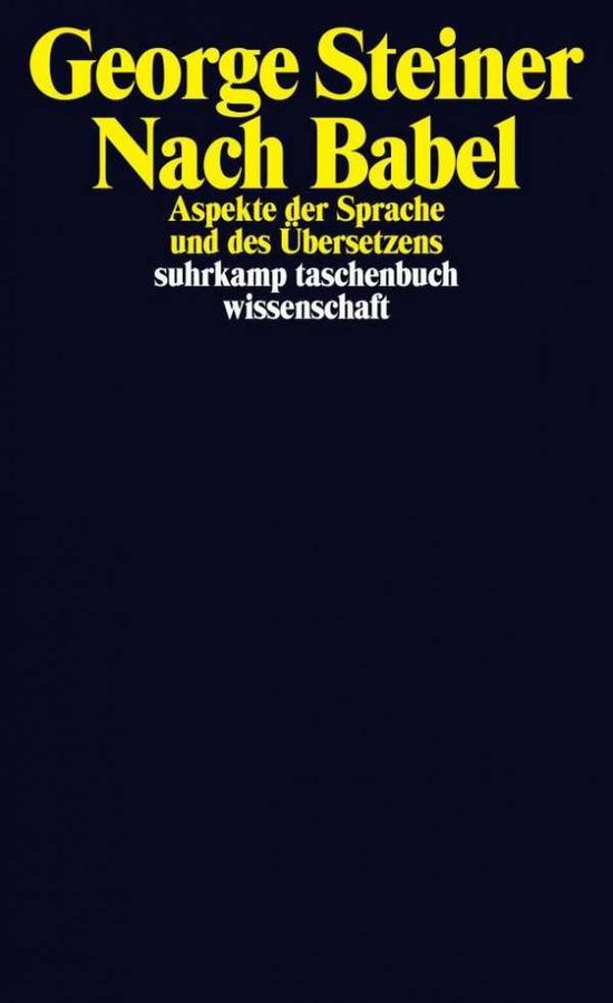 Cover for George Steiner · Suhrk.TB Wi.2125 Steiner.Nach Babel (Book)
