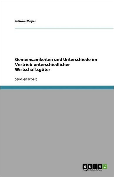 Cover for Meyer · Gemeinsamkeiten und Unterschiede (Paperback Book) [German edition] (2008)