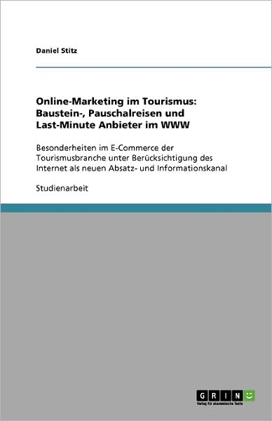 Cover for Stitz · Online-Marketing im Tourismus: Ba (Book) [German edition] (2009)