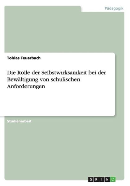 Cover for Feuerbach · Die Rolle der Selbstwirksamke (Book)