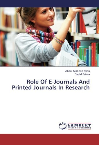 Cover for Sadaf Fatma · Role of E-journals and Printed Journals in Research (Pocketbok) (2013)