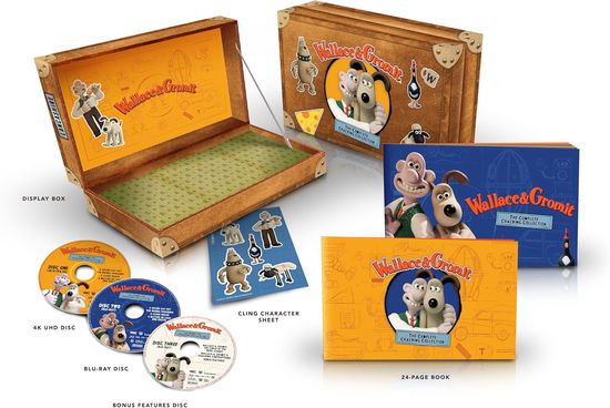 Cover for 4k Ultra Hd · Wallace &amp; Gromit: the Complete Cracking Collection  (Collector's Edition) ** (4K UHD + Blu-ray) (2024)