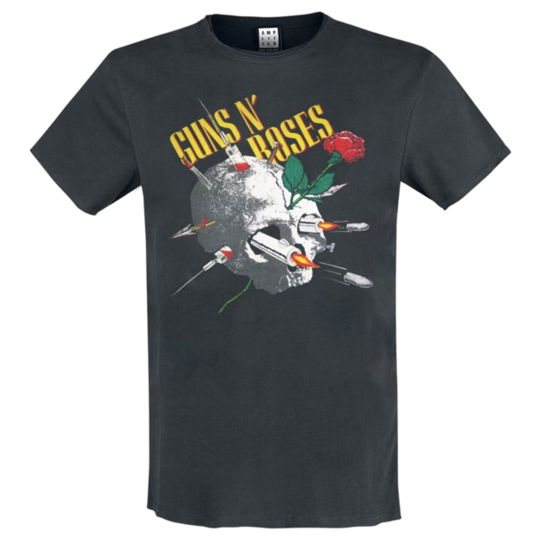Cover for Guns N Roses · Guns N Roses - Needle Skull Amplified Vintage Charcoal Medium T Shirt (T-shirt) (2023)