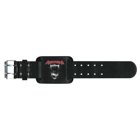 Airbourne Leather Wrist Strap: Black Dog Barking - Airbourne - Merchandise -  - 5055339749255 - 