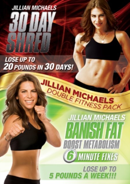 Cover for Jillian Michaels Double 30 Dsbanish · Jillian Michaels 30 Day Shred / Banish Fat Boost Metabolism (DVD) (2013)