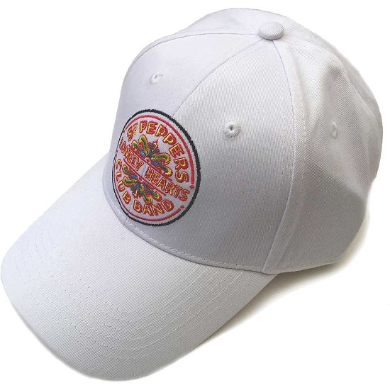 Cover for The Beatles · The Beatles Unisex Baseball Cap: Sgt Pepper Drum (White) (CLOTHES) [White - Unisex edition]