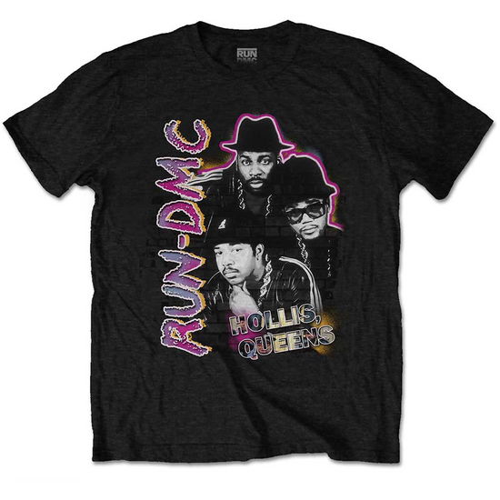 Run DMC Unisex T-Shirt: Hollis Queens Homage - Run DMC - Fanituote -  - 5056561015255 - 