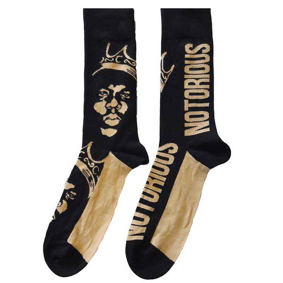 Cover for Biggie Smalls · Biggie Smalls Unisex Ankle Socks: Gold Crown (UK Size 7 - 11) (CLOTHES) [size M]