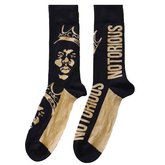 Cover for Biggie Smalls · Biggie Smalls Unisex Ankle Socks: Gold Crown (Black &amp; Gold) (UK Size 7 - 11) (CLOTHES) [size M] (2022)