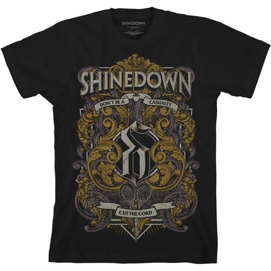 Shinedown Unisex T-Shirt: Ornamental Scissors - Shinedown - Gadżety -  - 5056561044255 - 27 lipca 2022