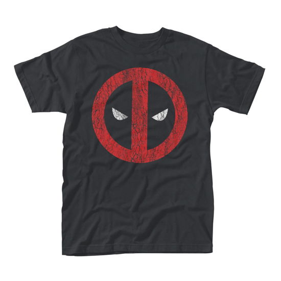 Cover for Marvel Deadpool · Cracked Logo (T-shirt) [size M] [Black (Fotl) edition] (2017)