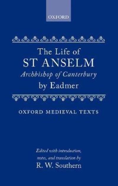 Cover for Eadmer · Life of St.Anselm, Archbishop of Canterbury (Innbunden bok) [New ed edition] (1972)