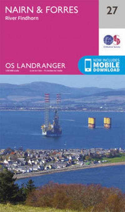 Cover for Ordnance Survey · Nairn &amp; Forres, River Findhorn - OS Landranger Map (Landkart) [February 2016 edition] (2016)
