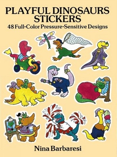 Cover for Nina Barbaresi · Playful Dinosaurs Stickers: 48 Full-Color Pressure-Sensitive Designs - Dover Stickers (Tryksag) (2003)
