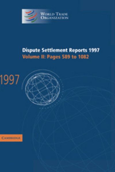 Cover for Wto · Dispute Settlement Reports 1997 - World Trade Organization Dispute Settlement Reports (Hardcover bog) (2000)