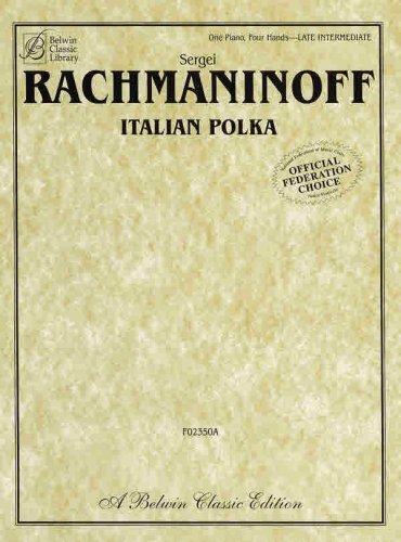 Cover for Sergei Rachmaninoff · Rachmaninoff Italian Polka (Paperback Bog) (2004)