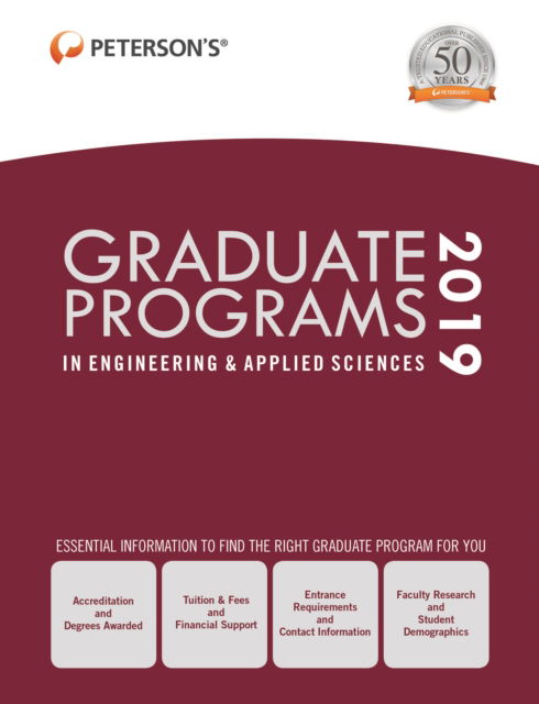 Cover for Peterson's · Graduate Programs in Engineering &amp; Applied Sciences 2019 (Grad 5) (Hardcover Book) (2018)