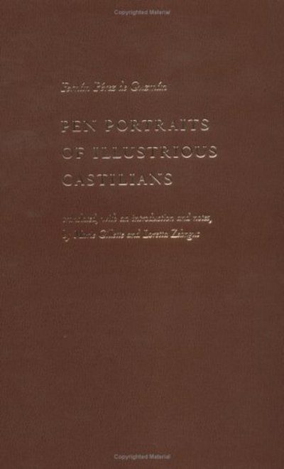 Cover for Fernán Pérez de Guzmán · Pen portraits of illustrious Castilians (Book) (2003)