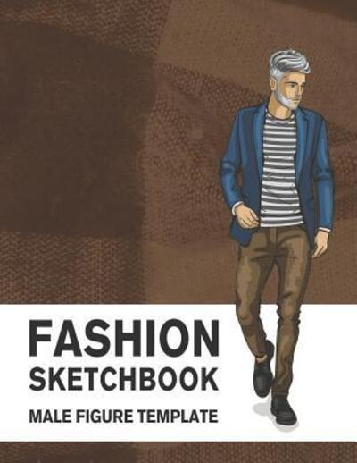 Cover for Lance Derrick · Fashion Sketchbook Male Figure Template (Paperback Book) (2019)