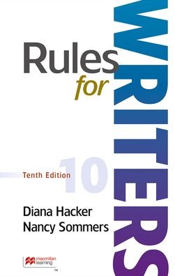 Cover for Diana Hacker · Rules for Writers (Spiral Book) [Tenth edition] (2021)
