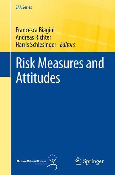 Cover for Francesca Biagini · Risk Measures and Attitudes (Paperback Book) (2013)