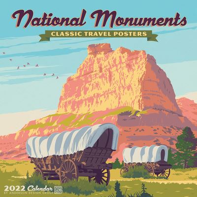 Cover for Anderson Design Group · National Monuments Art Posters 2022 Wall Calendar (Calendar) (2021)