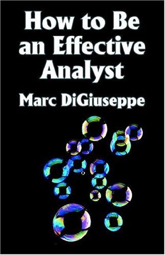 Cover for Marc C. Digiuseppe · How to Be an Effective Analyst (Taschenbuch) (2004)