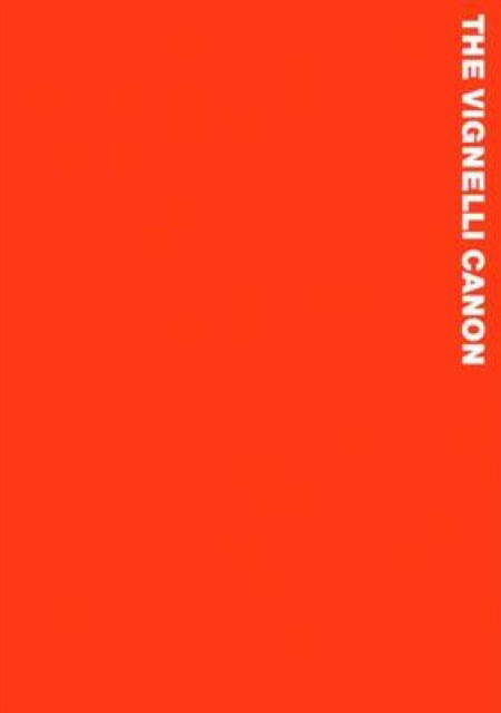 Cover for Massimo Vignelli · Vignelli Canon (Taschenbuch) (2010)