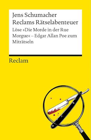 Cover for Jens Schumacher · Reclams Rätselabenteuer. Löse &quot;Die Morde in der Rue Morgue&quot;. Edgar Allan Poe zum Miträtseln (Book) (2025)