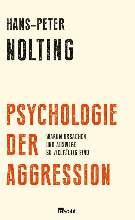 Cover for Nolting · Psychologie der Aggression (Book)