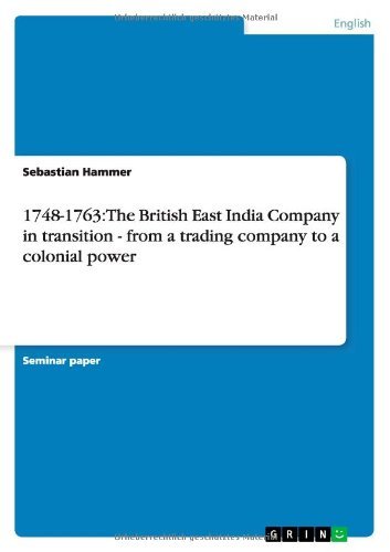 Cover for Hammer · 1748-1763: The British East Indi (Book) (2011)