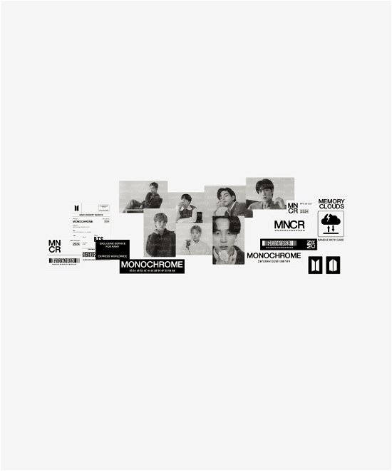 Cover for BTS · Monochrome - Sticker Set (Sticker) (2024)
