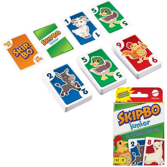 Skip-Bo Junior Kaartspel - Mattel - Lautapelit -  - 0194735062256 - keskiviikko 13. heinäkuuta 2022