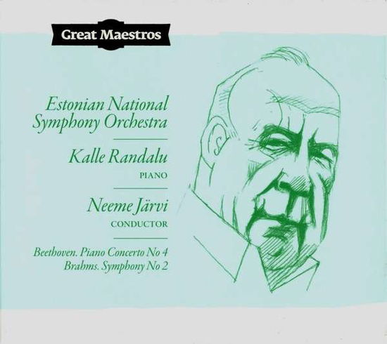 Beethoven: Piano Concerto No 4 Brahms: Symphony 2 - Beethoven / Brahms / Estonian National Symphony - Music - ERP - 4742229005256 - May 19, 2017