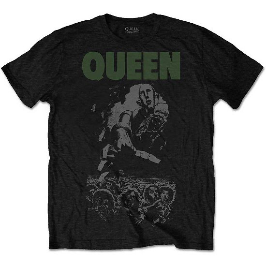 Cover for Queen · Queen Unisex T-Shirt: News of the World 40th Full Cover (T-shirt) [size M] [Black - Unisex edition]