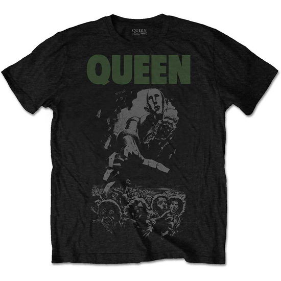 Queen Unisex T-Shirt: News of the World 40th Full Cover - Queen - Mercancía - Bravado - 5056170616256 - 