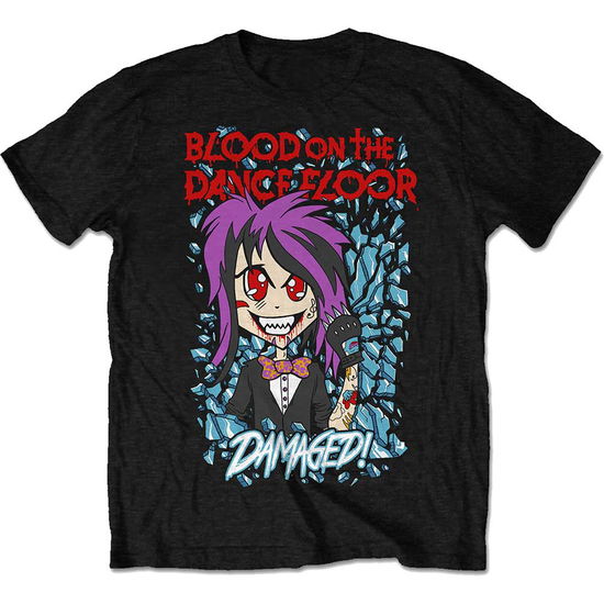 Cover for Blood On The Dance Floor · Blood On The Dance Floor Unisex T-Shirt: Damaged (Retail Pack) (T-shirt) [size S] [Black - Unisex edition]