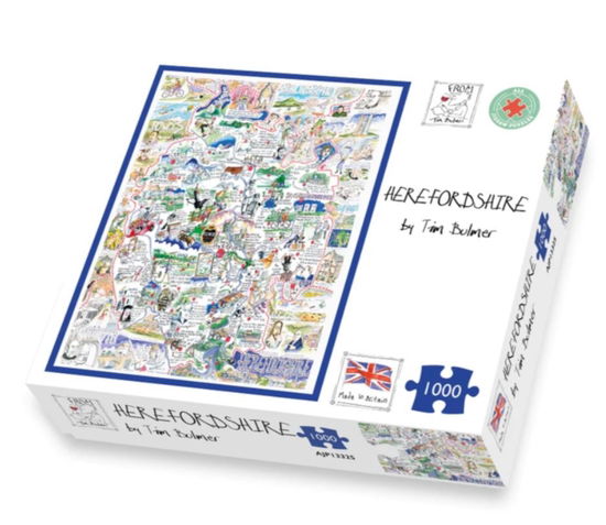 Cover for Map of Herefordshire Jigsaw 1000 Piece Puzzle (MERCH) (2023)