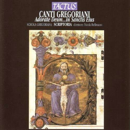 Adorate Deum in Sanctis Eius - Schola Gregoriana / Bellinazzo - Musiikki - TACTUS - 8007194101256 - tiistai 12. lokakuuta 1999
