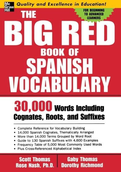 Cover for Scott Thomas · The Big Red Book of Spanish Vocabulary (Pocketbok) [Ed edition] (2005)