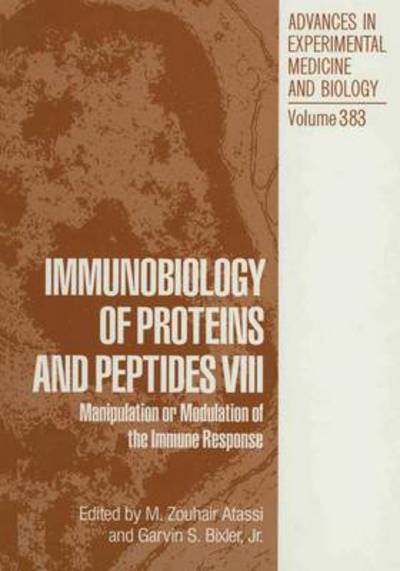 Cover for Immunobiology of Proteins and Peptides VIII (Inbunden Bok) (1995)