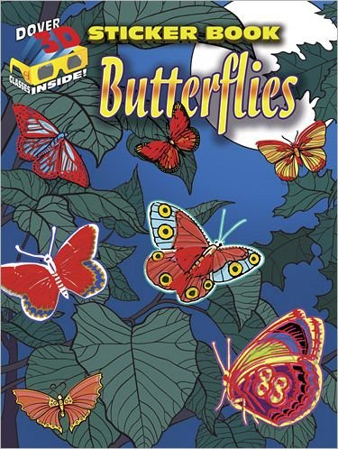 Cover for Dover Dover · 3-D Sticker Book--Butterflies - Dover Sticker Books (Taschenbuch) (2012)