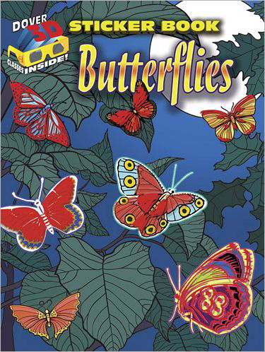 Cover for Dover Dover · 3-D Sticker Book--Butterflies - Dover Sticker Books (Paperback Book) (2012)
