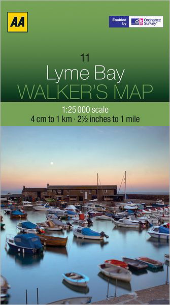 Cover for AA Publishing · Lyme Bay - Walker's Map (Landkarten) (2012)