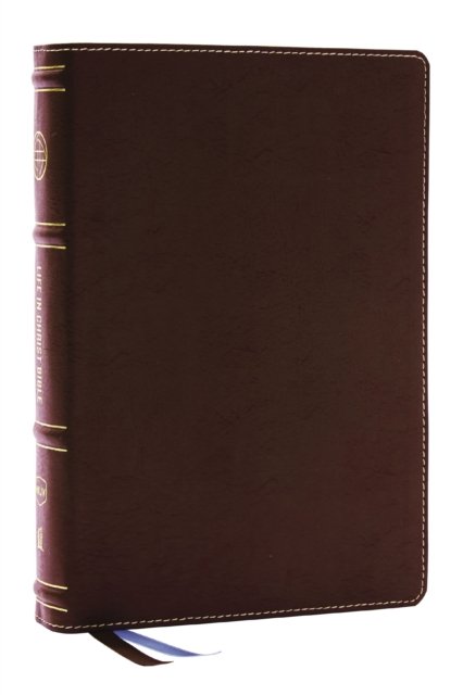 Cover for Thomas Nelson · Life in Christ Bible: Discovering, Believing, and Rejoicing in Who God Says You Are  (NKJV, Brown Bonded Leather, Red Letter, Comfort Print) (Lederbuch) (2024)