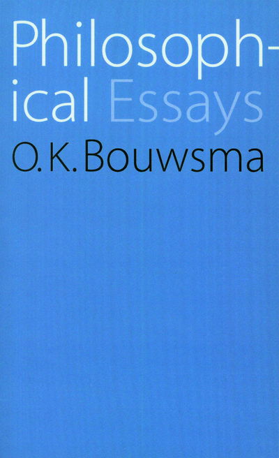 Cover for O. K. Bouwsma · Philosophical Essays (Taschenbuch) [Landmark edition] (1965)