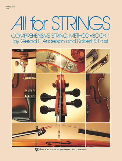 Cover for Robert Frost · All for Strings Book 1 String Bass (Sheet music) (1985)